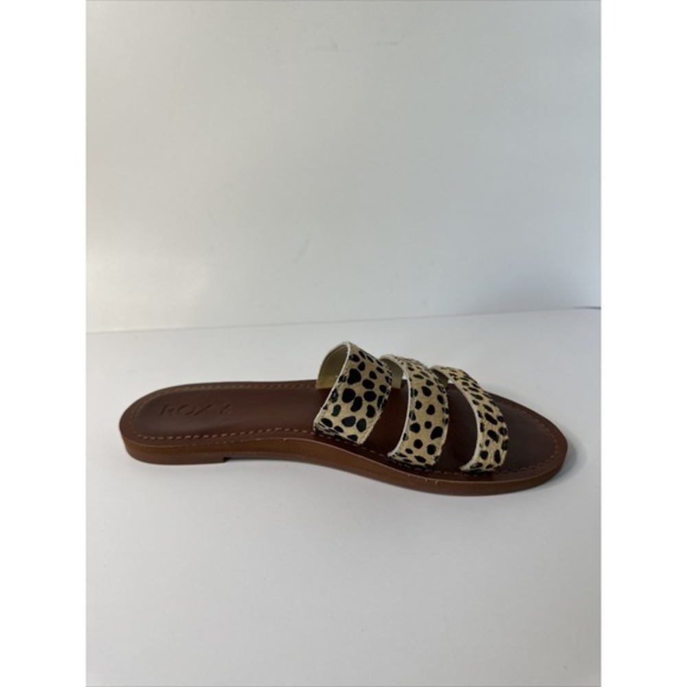 Roxy Women's Wyld Rose Leather Sandals CD4 Cheetah Print Size US 7. Very Good. - Picture 9 of 11